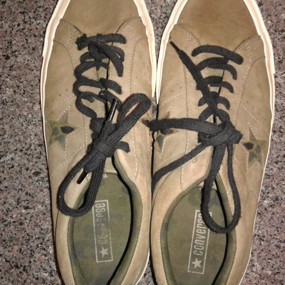 Converse One Star Ox Camo Pack  Green Sneakers - Picture 4 of 4